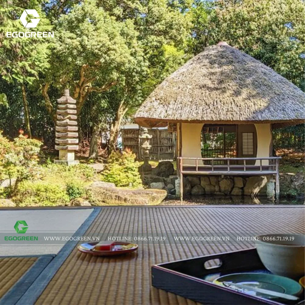 Phong cách này mang đến cảm giác giác như một khu resort Nhật Bản.